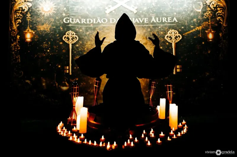 Themenfest im Borgo Santa Maria — Der Kerzenkreis, spät in der Nacht